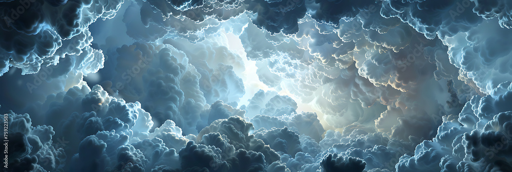 Obraz premium Clouds in the Sky Painting