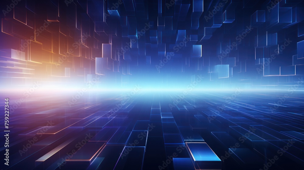 Abstract background that represents the limitless possibilities and horizons of IT technology in the future, pushing the boundaries of innovation Abstract background that represents the limitless possibilities and horizons of IT technology in the future, pushing the boundaries of innovation