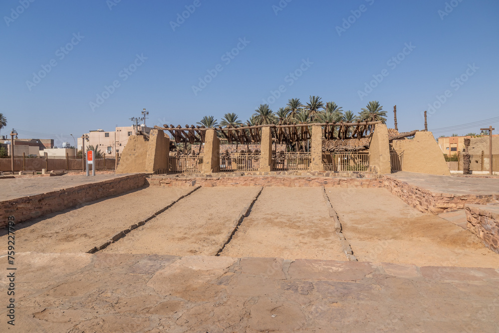 Bir Haddaj, one of the largest and oldest wells in the Arabian peninsula, in Tayma, Saudi Arabia