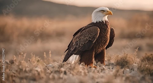 Portrait of an imperial eagle. photo