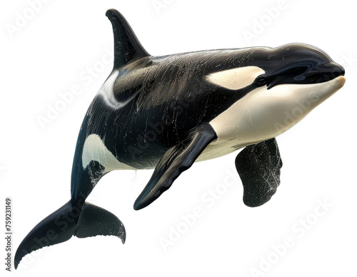 Majestic Orca Whale Leaping in Ocean