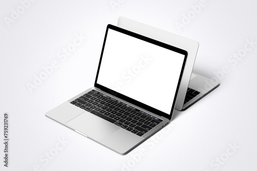 Realistic Laptop Mockup photo