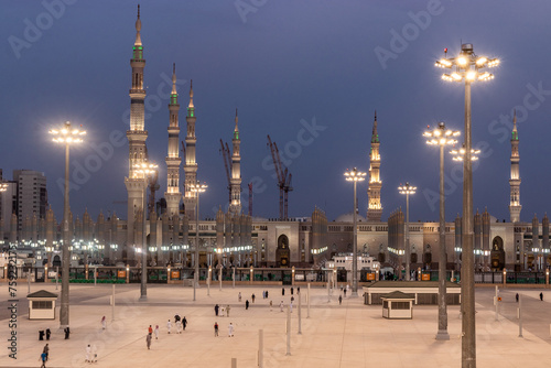 Prophet's mosque in Medina, Saudi Arabia