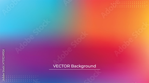 Wallpaper Mural Abstract blurred gradient mesh background in bright rainbow colors. Colorful smooth banner template. Easy editable soft colored vector illustration in EPS10 without transparency. Torontodigital.ca