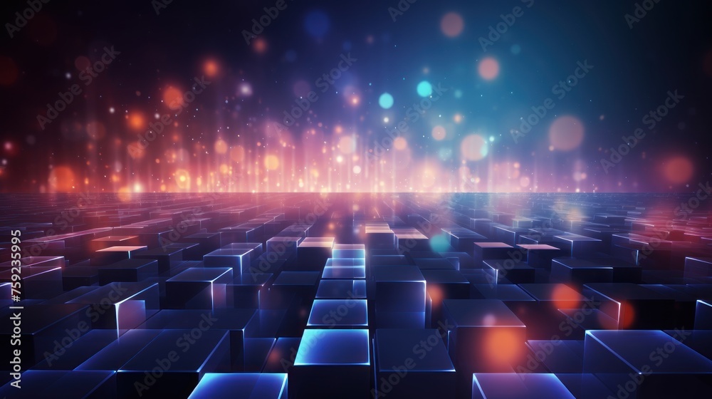 Abstract background that represents the limitless possibilities and horizons of IT technology in the future, pushing the boundaries of innovation Abstract background that represents the limitless possibilities and horizons of IT technology in the future, pushing the boundaries of innovation