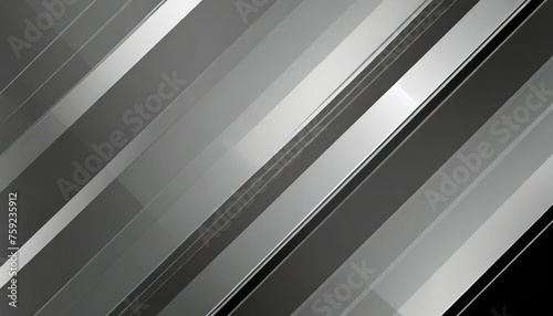 black and silver abstract background with diagonal lines