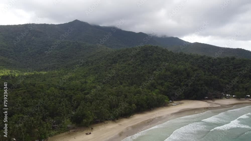 Aerial video of the sea coastline, Puerto Princesa, Palawan Aerial video of the sea coastline, Puerto Princesa, Palawan