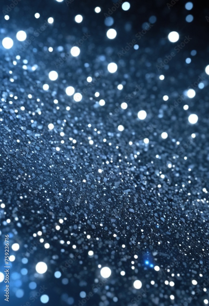 The abstract blue and silver color background consists of different dots, glitter, Gelnerative AI The abstract blue and silver color background consists of different dots, glitter, Gelnerative AI