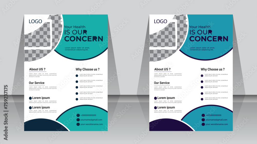 Innovative Business & Corporate Flyer Vector template design for a brochure, abstract business flyer. design of a brochure, cover, yearly report, poster, and flyer... 