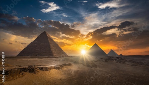 Generated image of egypt pyramids