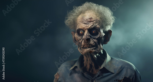 Old man is a zombie. Generative AI