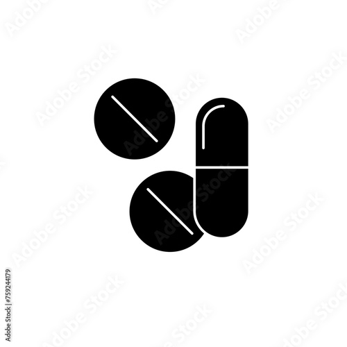 drugs concept line icon. Simple element illustration. Drugs concept outline symbol design.