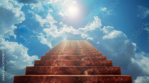 steps leading to heaven  clouds around generative ai