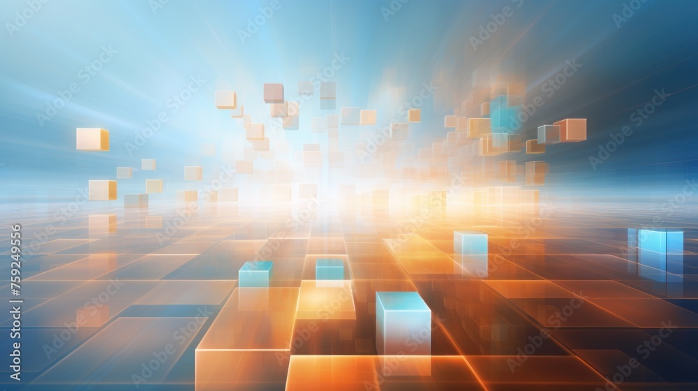 Abstract background that represents the limitless possibilities and horizons of IT technology in the future, pushing the boundaries of innovation Abstract background that represents the limitless possibilities and horizons of IT technology in the future, pushing the boundaries of innovation