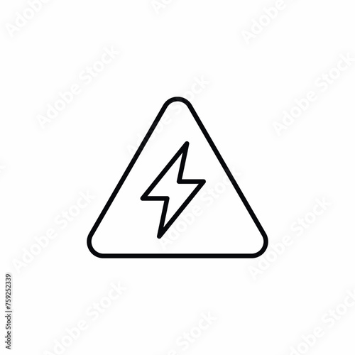 Energy Lightning Bolt icon vector