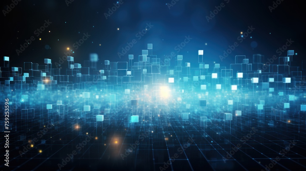 Abstract background that represents the limitless possibilities and horizons of IT technology in the future, pushing the boundaries of innovation Abstract background that represents the limitless possibilities and horizons of IT technology in the future, pushing the boundaries of innovation