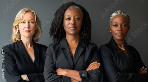 business businesswoman office mature middle aged group woman portrait corporate manager black businessperson teamwork team partner © l1gend