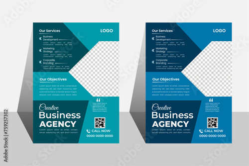 Creative corporate flyer design template for business agency