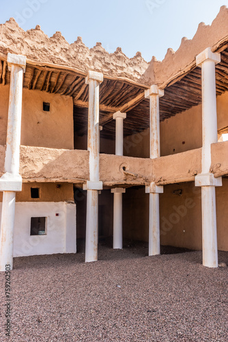 Courtyard of Qishlah Palace in Ha'il, Saudi Arabia photo