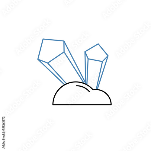 crystal meth concept line icon. Simple element illustration. crystal meth concept outline symbol design.