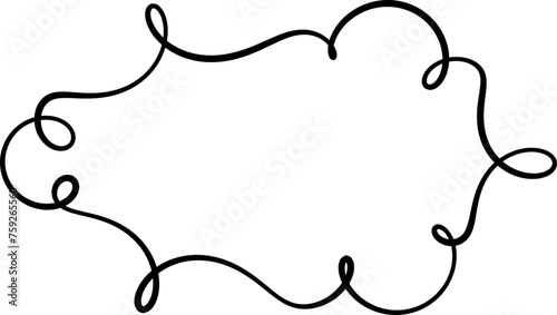 Swirly Fancy Vector Border