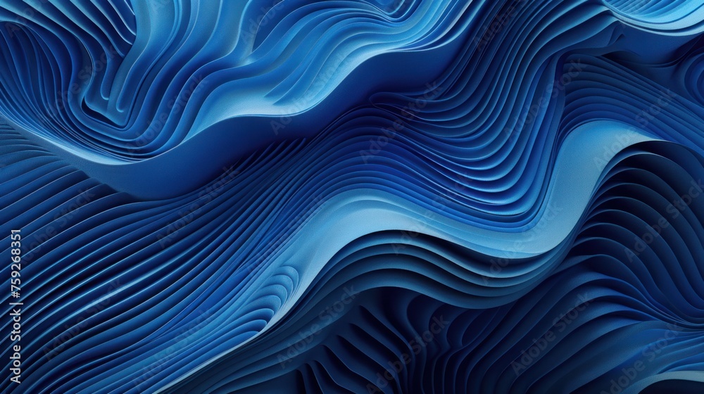 Abstract background with blue gradient wavy texture detailed concept. AI generated image Abstract background with blue gradient wavy texture detailed concept. AI generated image