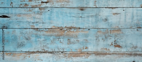 A close up of an Azure wooden wall showing a beautiful pattern. The wood resembles the calming waters of Aqua, making it a perfect building material for flooring or art