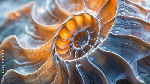 Refined Perfection: Nautilus Spirals and Fibonacci Harmony