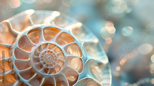 Spiral Elegance: The Nautilus Shell's Fibonacci Secret
