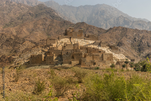 Ancient Thee Ain ( Dhi Ayn) village, Saudi Arabia photo