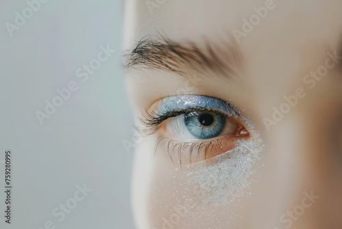 Eyelash, eyeshadow makeup close-up photos, eyeshadow parts, Eyeshadow, Eyelash beauty makeup