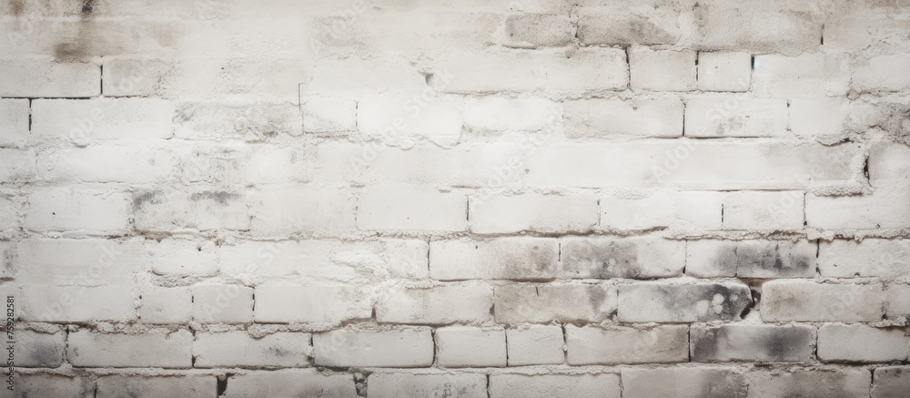 Grunge white background of aged brick wall texture with subtle vignette. Grunge white background of aged brick wall texture with subtle vignette.