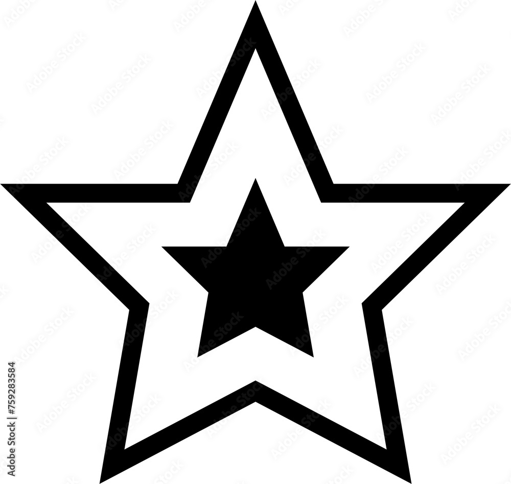 Set of star shapes. Design decoration Set of star shapes. Design decoration