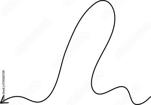 Arrow hand drawn, pointer, direction, cursor