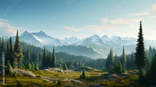 morning in the mountains photo