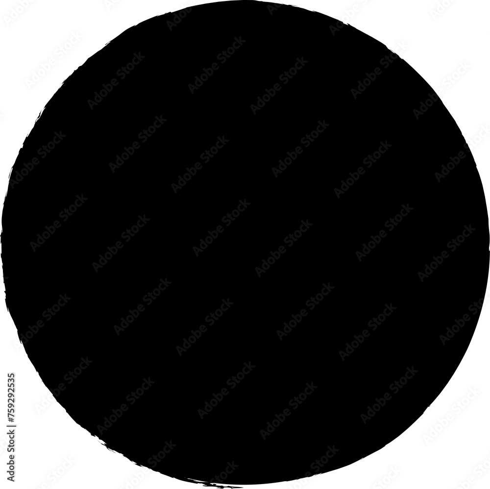 Circle brush for stamp, ink and paintbrush design