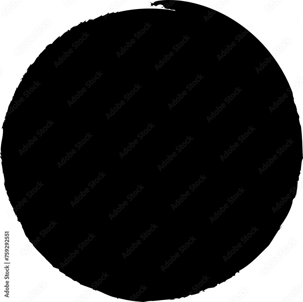 Circle brush for stamp, ink and paintbrush design Circle brush for stamp, ink and paintbrush design