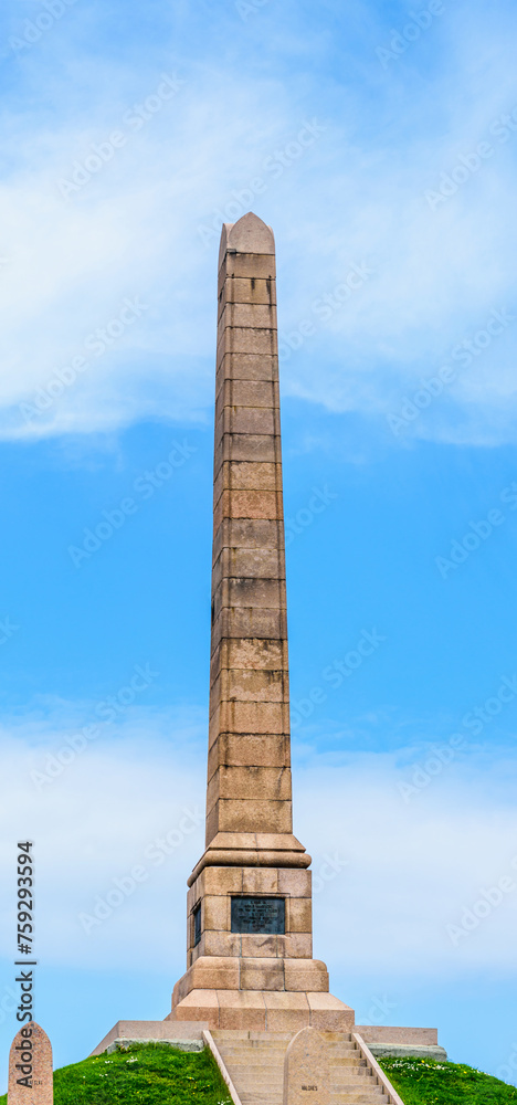 Obraz premium Haraldshaugen, HAUGESUND, North Sea in Rogaland County, Åkrafjord, Norway
