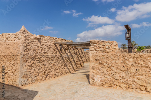 Mosque in Al Qassar heritage village on Farasan island, Saudi Arabia photo