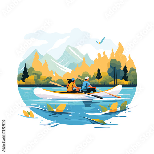 Rowing canoeing water sports adventure fun