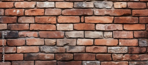 A detailed closeup of a brick wall showcasing the intricate pattern of bricks, highlighting the beauty of this building material in construction and artistry