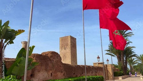 The Hassan tower in Rabat, Morocco