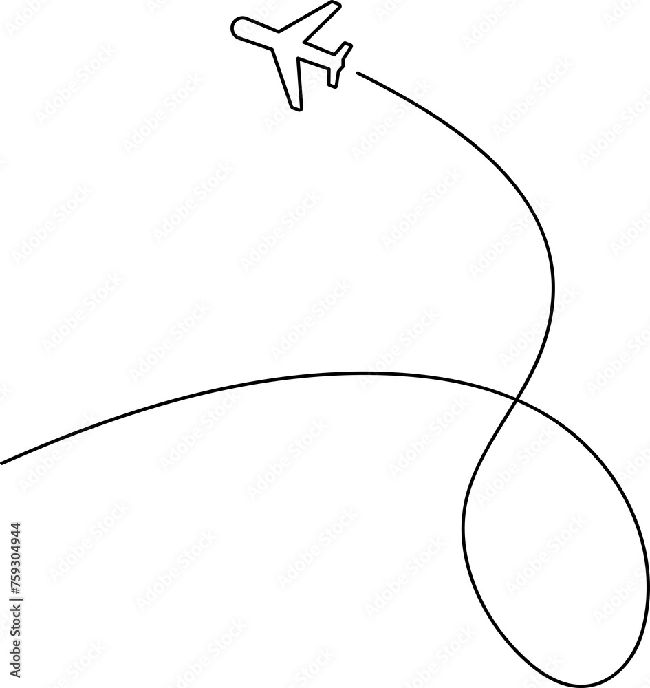 Airplane line path icon, airline, flight Airplane line path icon, airline, flight