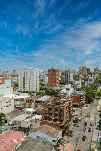 Barranquilla, Atlantico, Colombia. June 12, 2019: Beautiful view of a beautiful sunny day in the city © camaralucida1