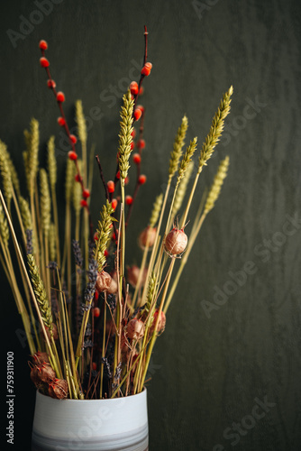 Dried flowers photo