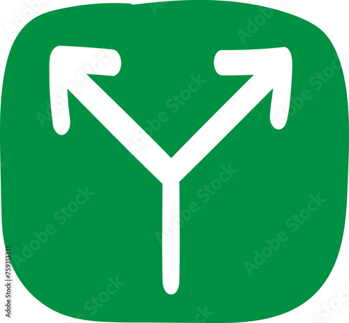 손으로 그린 화살표 아이콘 픽토그램