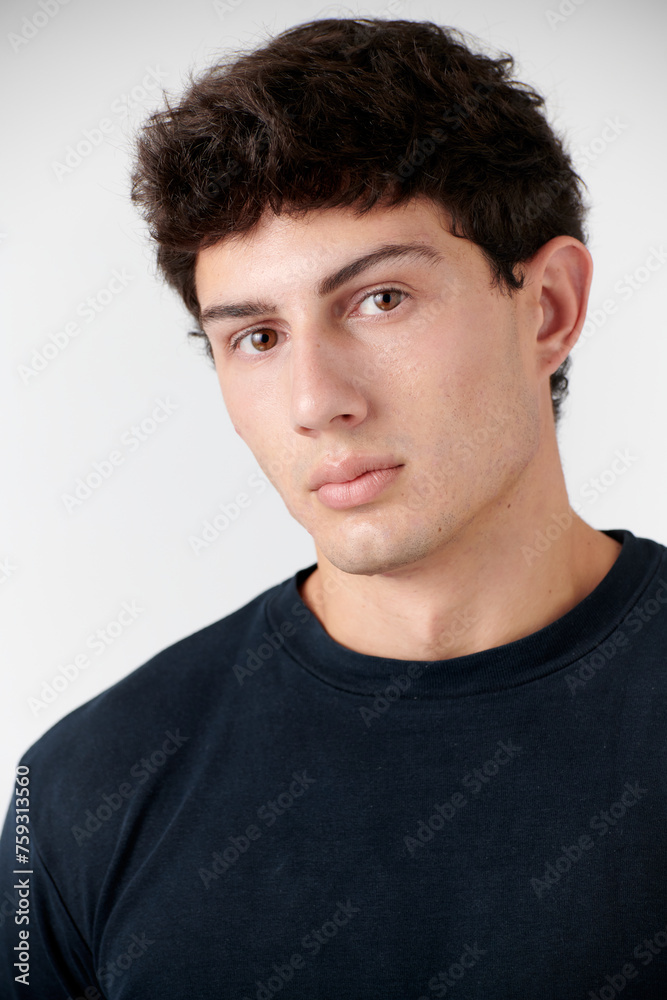Studio Portrait Of Young Man Studio Portrait Of Young Man