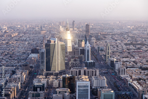 Aerial view of Riyadh, capital of Saudi Arabia