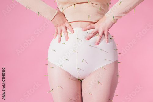 Anonymous woman body - Body positive concept photo