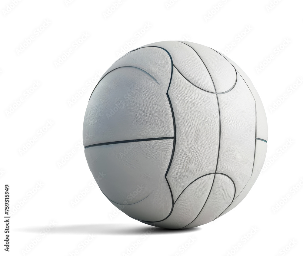 Standard Volleyball Ball on Transparent